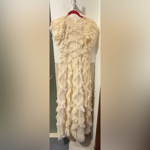 Needle & Thread Cream Ruffled Maxi Dress - Picture 12 of 12